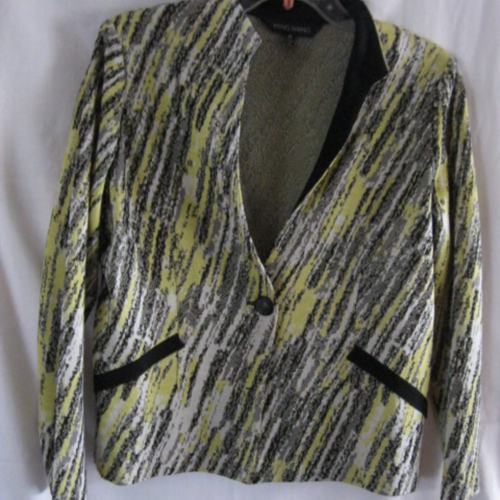 Ming Wang yellow/black jacket -  PL  - - Picture 3 of 9